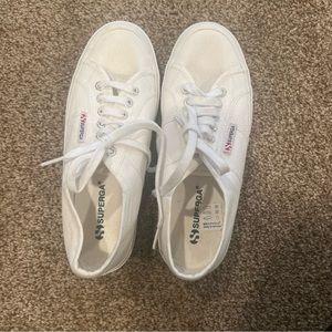 Superga white sneakers